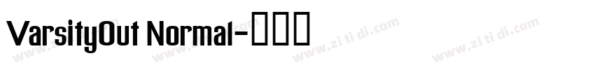 VarsityOut Normal字体转换